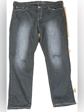 Levi Strauss Signature Women's Jeans Size 22W Modern Slim Cuffed